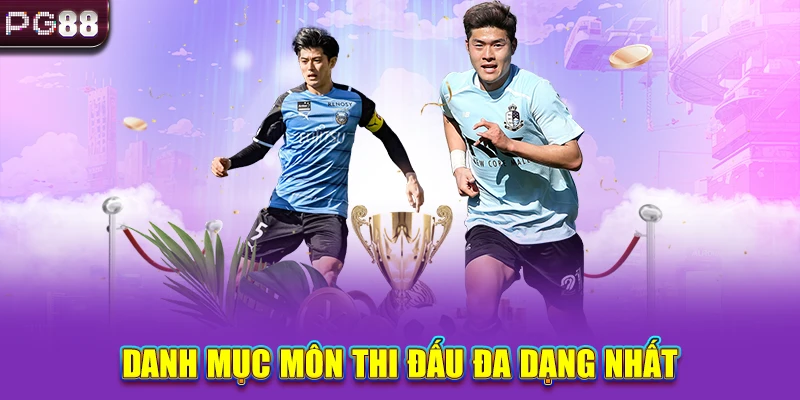 Danh mục môn thi thể thao tại PG88